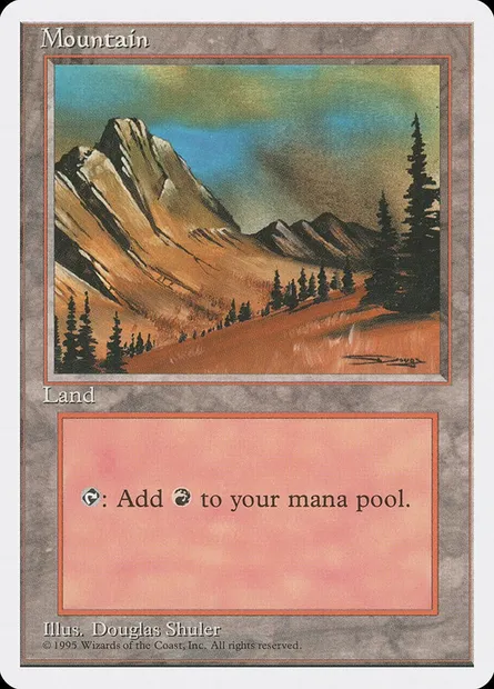 Montagne, carte Magic 4ED 375 — extension Quatrième Edition