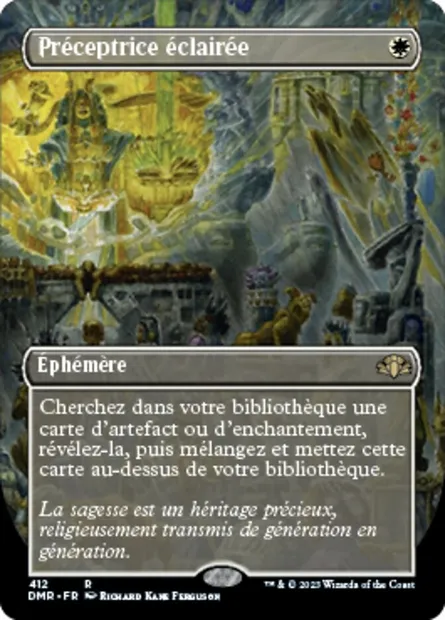 Préceptrice éclairée, carte Magic DMR 412 — extension Dominaria Remastered