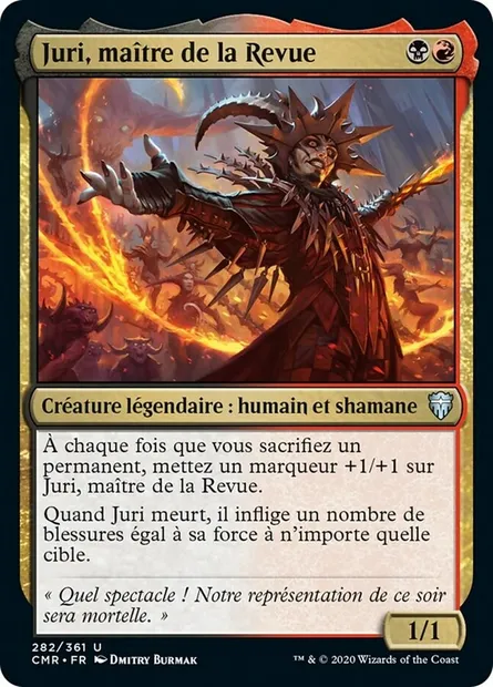 Juri, maître de la Revue, carte Magic CMR 282 — extension Commander Legends