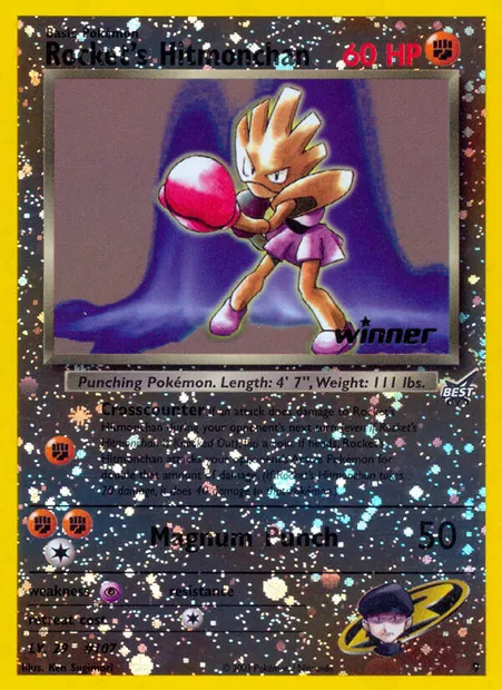 Rocket’s Hitmonchan, Pokémon card BP 9 — Best of game set
