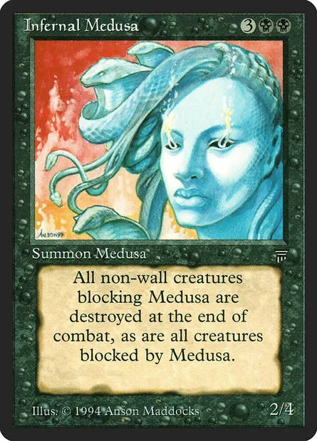 Infernal Medusa, Magic card LEG 108 — Legends set
