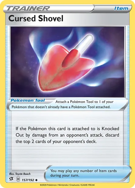 Cursed Shovel, Pokémon card RCL 157 — Rebel Clash set