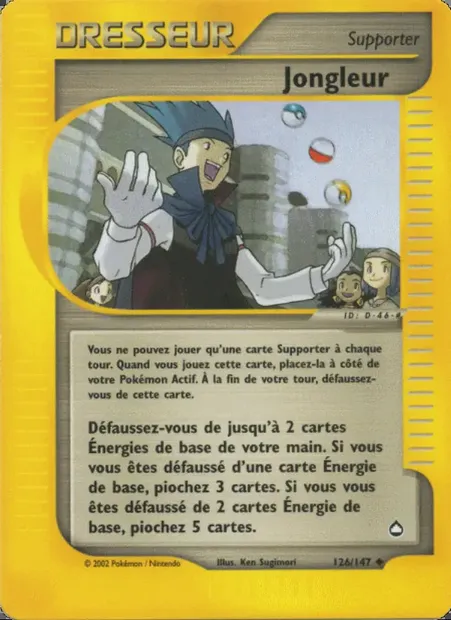 Jongleur, carte Pokémon AQ 126 — extension Aquapolis