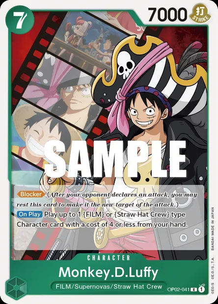 Monkey D. Luffy, carte One Piece OP02-041 — extension PARAMOUNT WAR