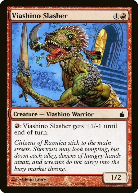Viashino Slasher, Magic card RAV 149 — Ravnica: City of Guilds set