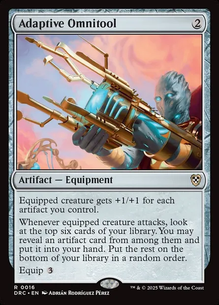 Adaptive Omnitool, Magic card DRC 16 — Aetherdrift Commander set