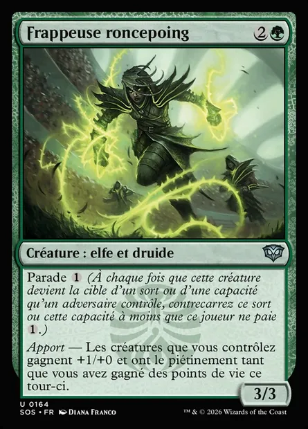 Frappeuse roncepoing, carte Magic SOS 164 — extension Secrets of Strixhaven