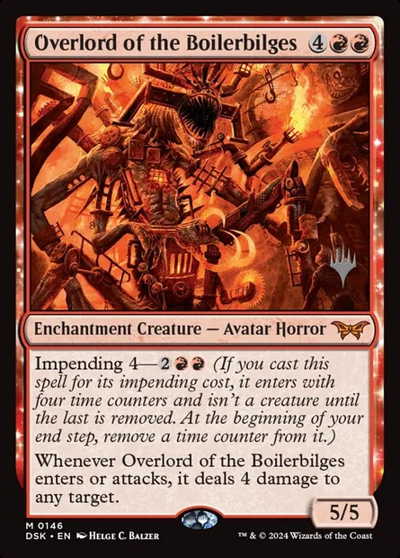 Suzerain de Bouillecale, carte Magic PDSK 146p — extension Duskmourn: House of Horror Promos