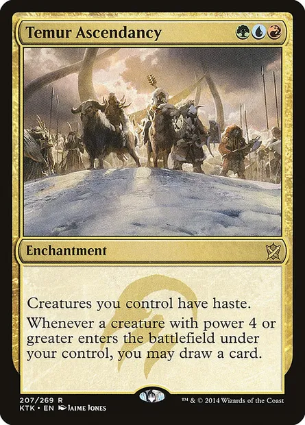 Temur Ascendancy, Magic card KTK 207 — Khans of Tarkir set