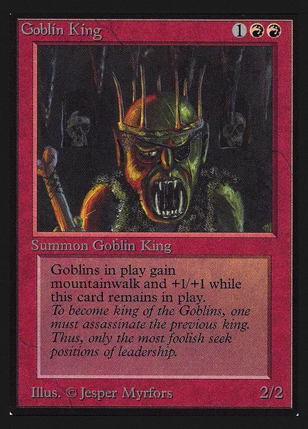 Goblin King, Magic card CED 155 — Collectors' Edition set