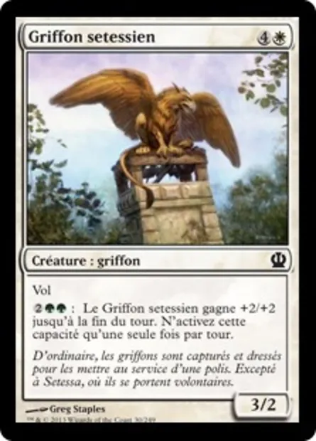 Griffon setessien, carte Magic THS 30 — extension Theros