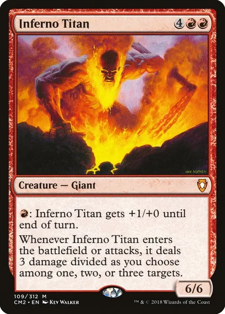Inferno Titan, Magic card CM2 109 — Commander Anthology Volume II set