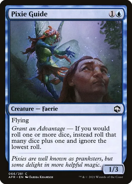 Pixie Guide, Magic card AFR 66 — Adventures in the Forgotten Realms set