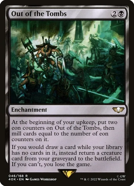 Out of the Tombs, Magic card 40K 46 — Warhammer 40,000 Commander set