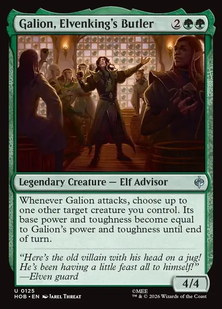 Galion, Elvenking's Butler, Magic card HOB 125 — The Hobbit set