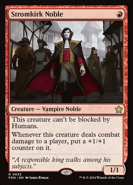Stromkirk Noble, Magic card FDN 632 — Foundations set