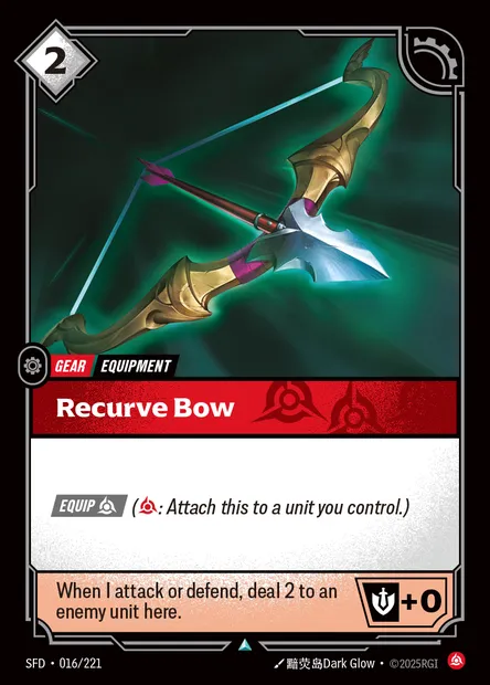 Recurve Bow, Riftbound card SFD 016 — Spiritforged set