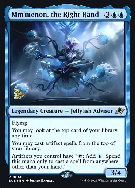 Mm'menon, the Right Hand, Magic card PEOE 68s — Edge of Eternities Promos set
