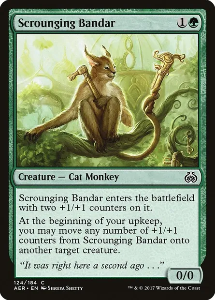 Scrounging Bandar, Magic card AER 124 — Aether Revolt set