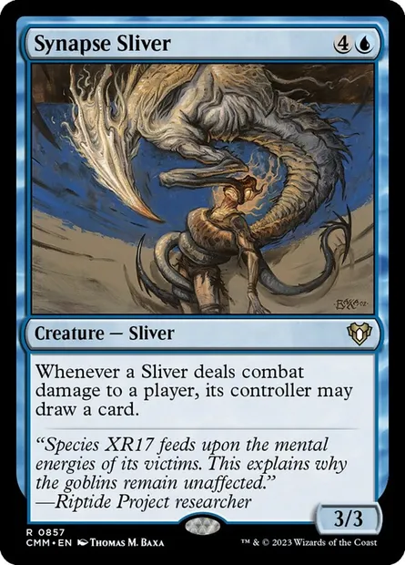 Synapse Sliver, Magic card CMM 857 — Commander Masters set