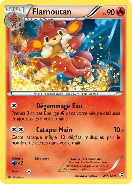 Flamoutan, carte Pokémon BKT 24 — extension Impulsion Turbo