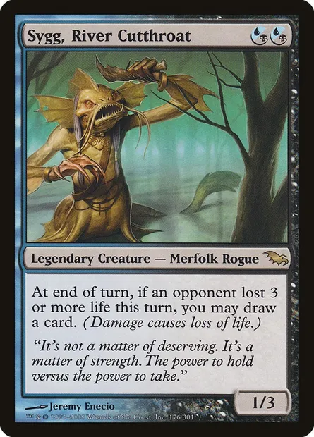 Sygg, River Cutthroat, Magic card SHM 176 — Shadowmoor set
