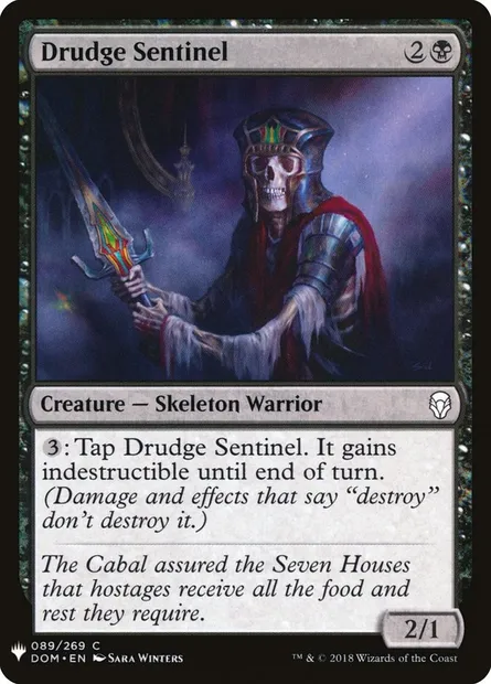 Drudge Sentinel, Magic card PLST DOM-89 — The List set