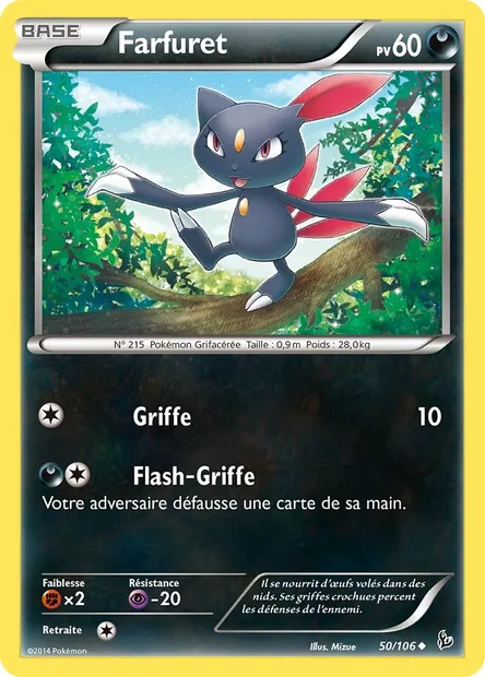 Farfuret, carte Pokémon FLF 50 — extension Étincelles