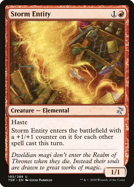 Storm Entity, Magic card TSR 193 — Time Spiral Remastered set