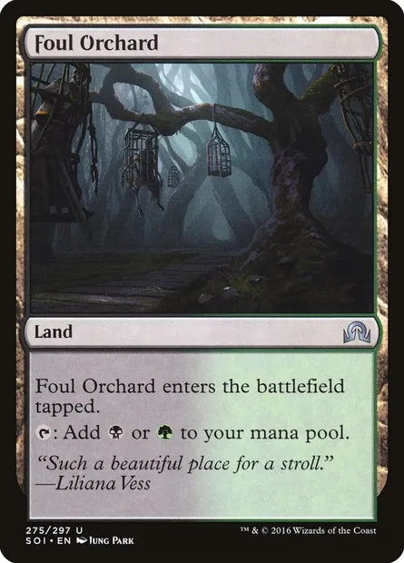 Foul Orchard, Magic card SOI 275 — Shadows over Innistrad set