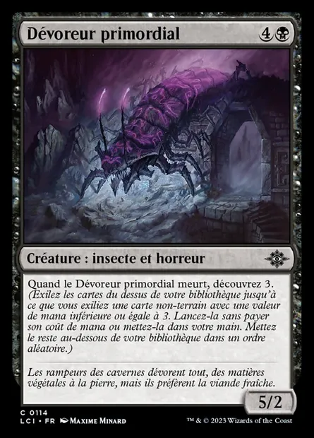 Dévoreur primordial, carte Magic LCI 114 — extension The Lost Caverns of Ixalan