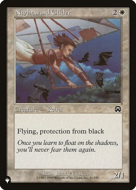 Nightwind Glider, Magic card PLST MMQ-31 — The List set