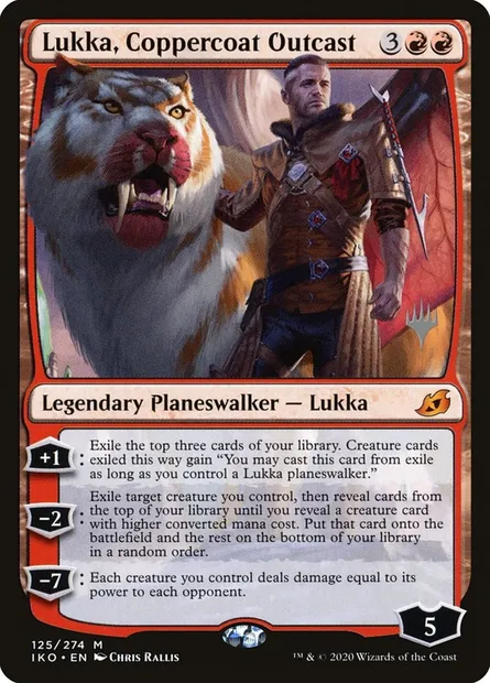 Lukka, Coppercoat Outcast, Magic card PIKO 125p — Ikoria: Lair of Behemoths Promos set