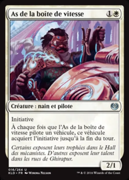 As de la boîte de vitesse, carte Magic KLD 16 — extension Kaladesh
