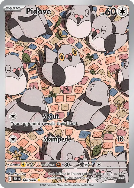 Pidove, Pokémon card BLK 148 — Black Bolt set