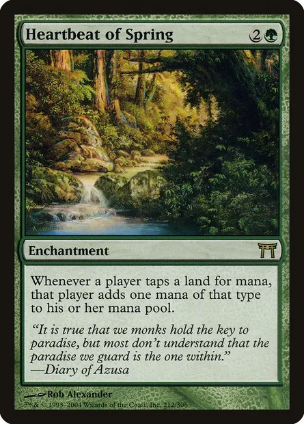Rythme du printemps, carte Magic CHK 212 — extension Guerriers de Kamigawa