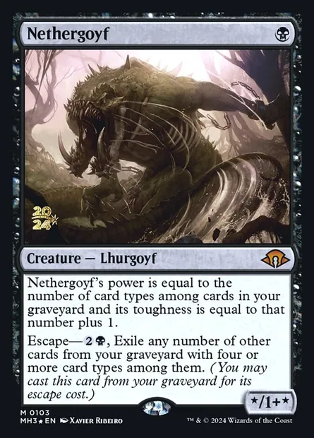 Nethergoyf, Magic card PMH3 103s — Modern Horizons 3 Promos set