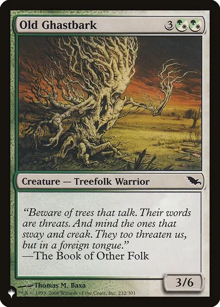 Old Ghastbark, Magic card PLST SHM-232 — The List set