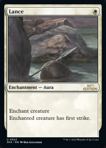 Lance, Magic card 30A 27 — 30th Anniversary Edition set