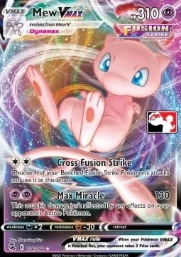 Mew VMAX, carte Pokémon PPS 114 — extension Play! Pokémon Prize Pack Series