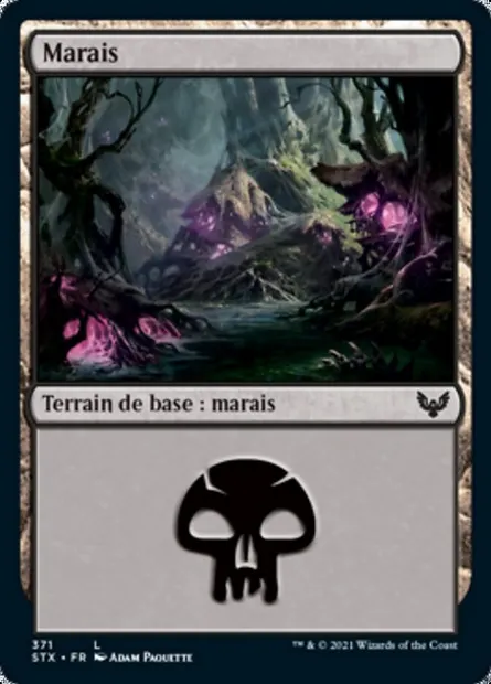 Marais, carte Magic STX 371 — extension Strixhaven: l'Académie des Mages