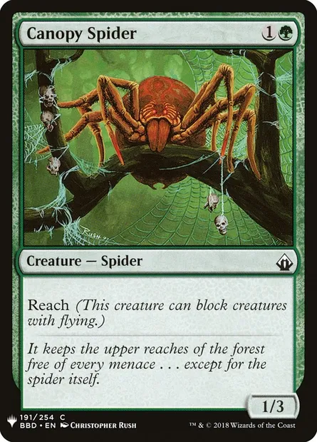 Canopy Spider, Magic card PLST BBD-191 — The List set
