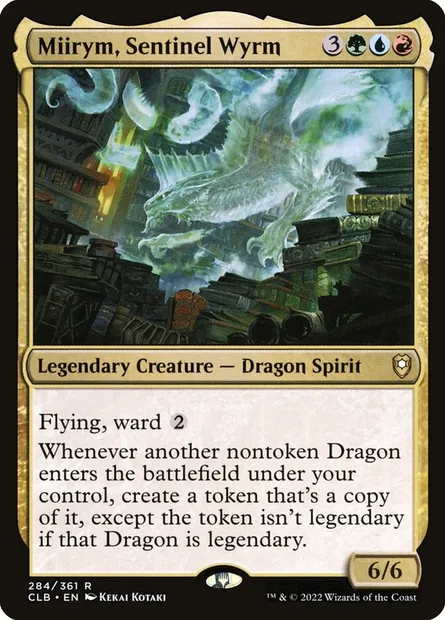 Miirym, Sentinel Wyrm, Magic card CLB 284 — Commander Legends: Battle for Baldur's Gate set