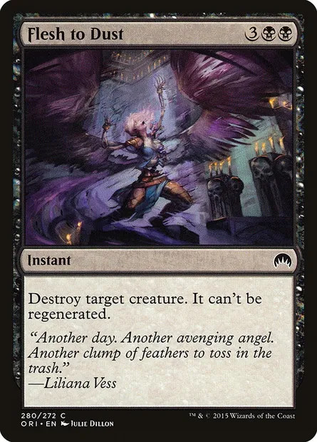 Flesh to Dust, Magic card ORI 280 — Magic Origins set