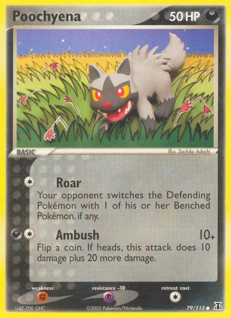 Poochyena, Pokémon card DS 79 — Delta Species set