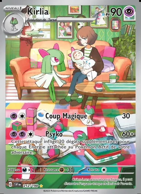 Kirlia, carte Pokémon SVI 212 — extension Écarlate et Violet