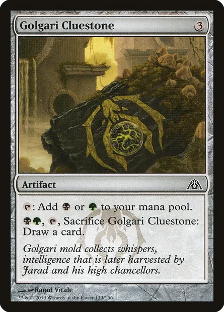 Golgari Cluestone, Magic card DGM 139 — Dragon's Maze set