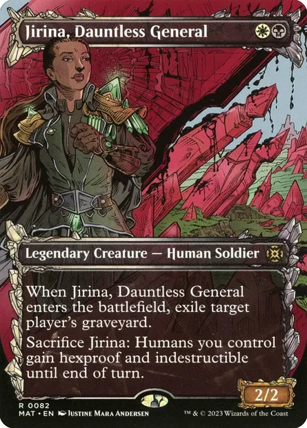 Jirina, Dauntless General, Magic card MAT 82 — March of the Machine: The Aftermath set