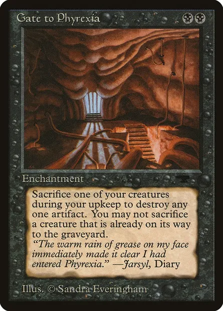 Gate to Phyrexia, carte Magic ATQ 16 — extension Antiquities