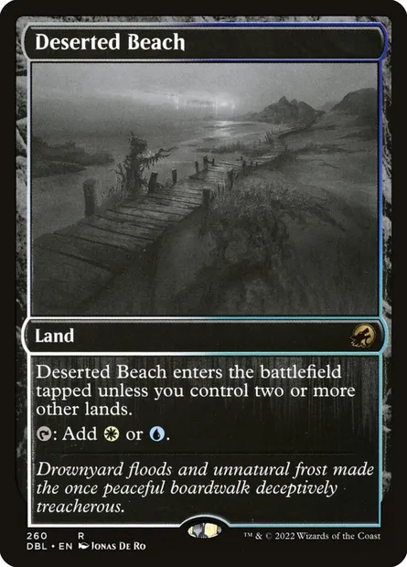 Deserted Beach, Magic card DBL 260 — Innistrad: Double Feature set
